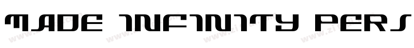 MADE INFINITY PERSON字体转换